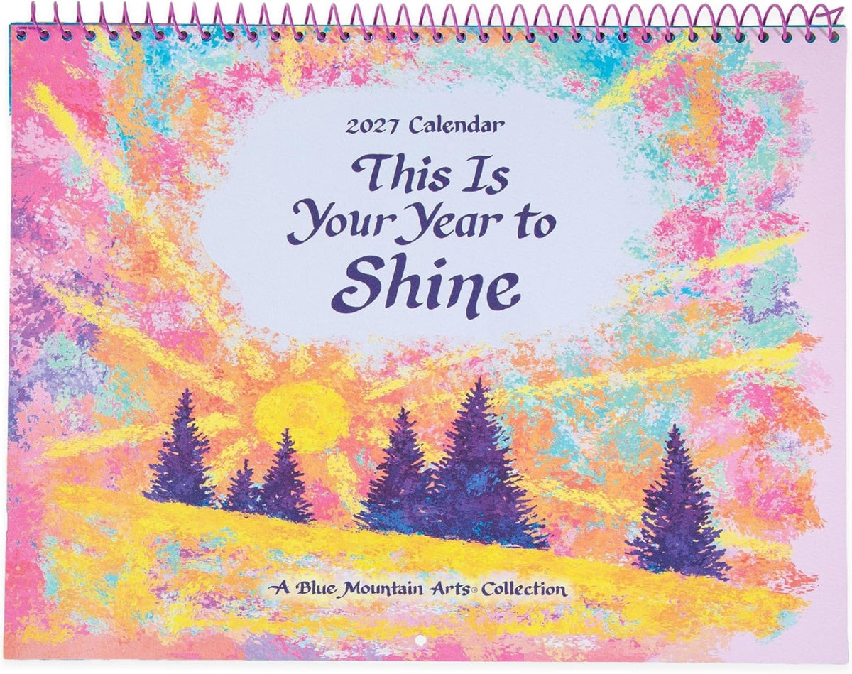 This Is Your Year To Shine Large 2027 Hanging Wall Calendar by Blue Mountain Arts