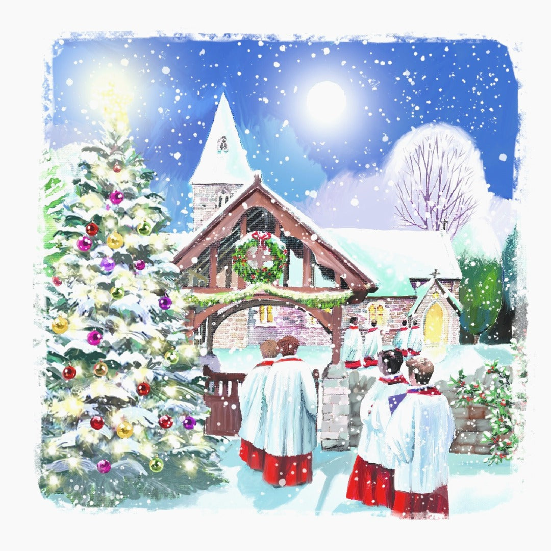 Ling Design Religious Charity Christmas Cards - Pack of 6 Square Xmas Cards with Envelopes - Nativity, Three Kings, Madonna & Holy Family Designs - 40p Donated to UK Charities