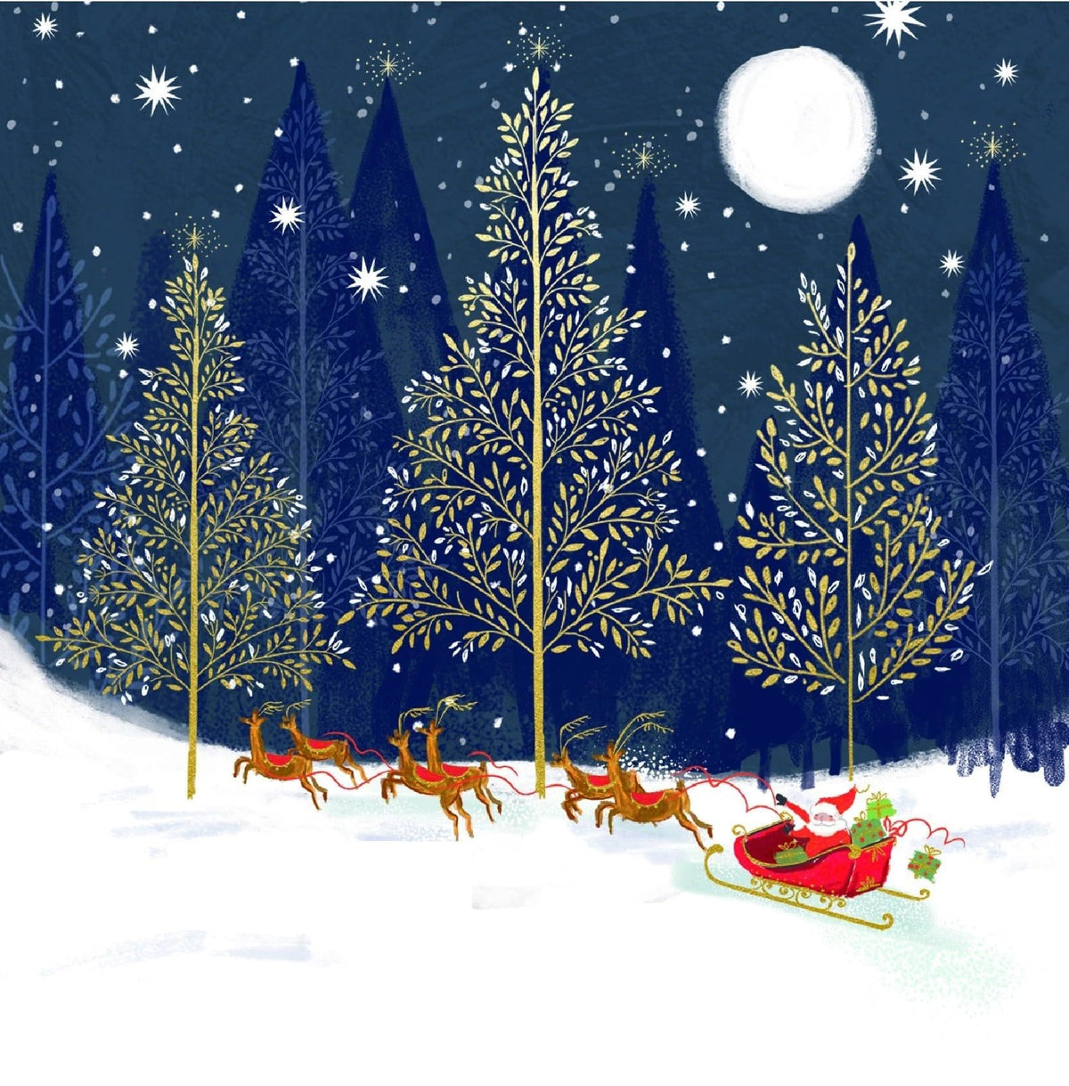 Ling Design Contemporary Art Festive Charity Christmas Cards - Pack of 6