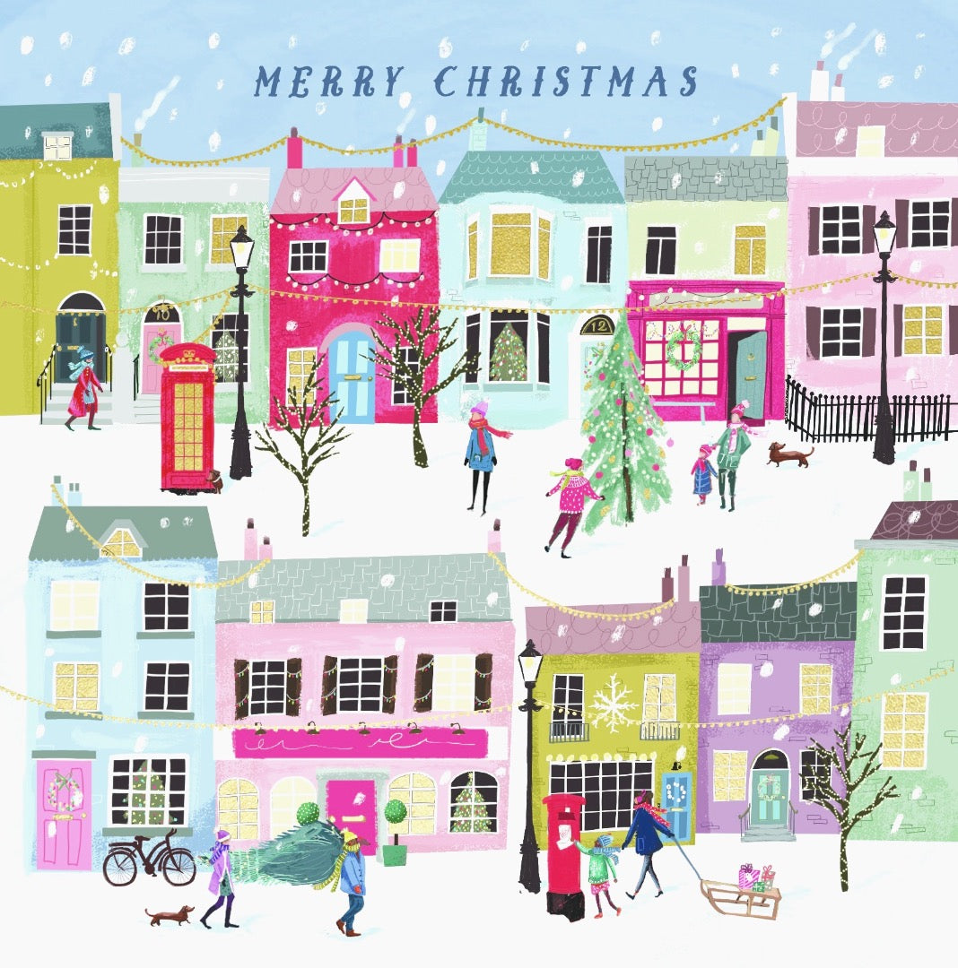 Ling Design Contemporary Art Festive Charity Christmas Cards - Pack of 6