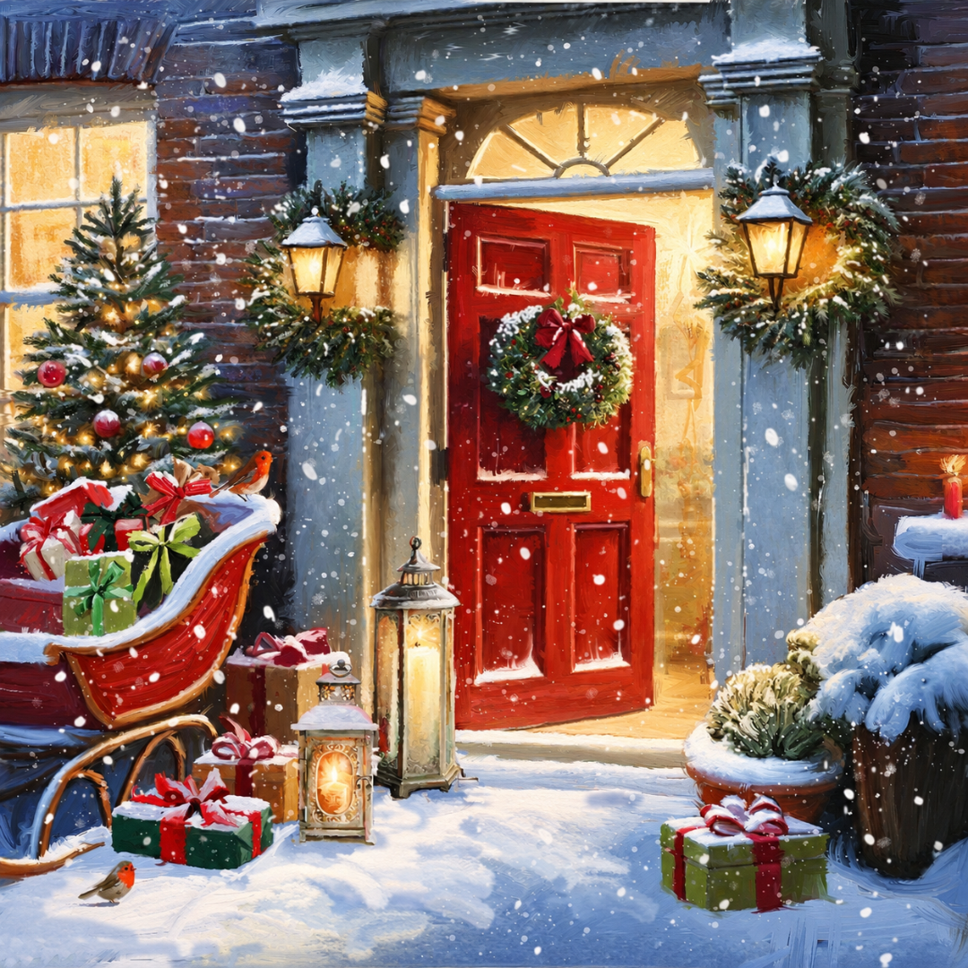 Ling Design Festive Church & Choir Charity Christmas Cards, Box Set of 28 Cards