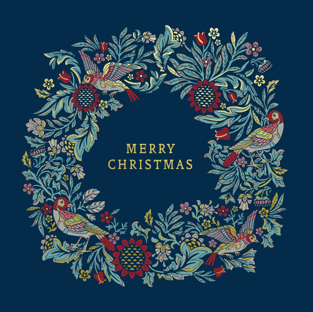 Morris & Co. Merry Christmas Woodland Deer Christmas Cards - Pack of 8 Wallet