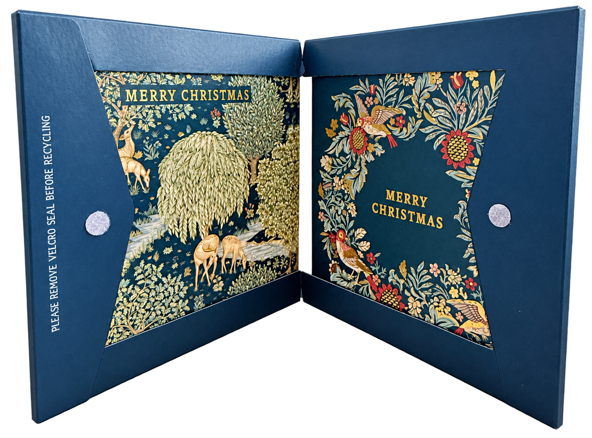 Morris & Co. Merry Christmas Woodland Deer Christmas Cards - Pack of 8 Wallet