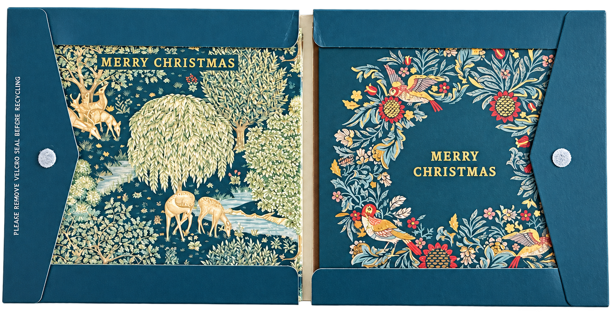 Morris & Co. Merry Christmas Woodland Deer Christmas Cards - Pack of 8 Wallet