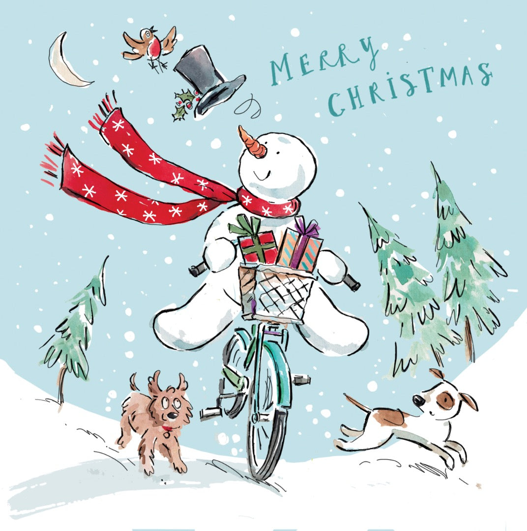 Ling Design Festive Illustrated Christmas Cards Box ? 20 Cards, 4 Assorted Designs