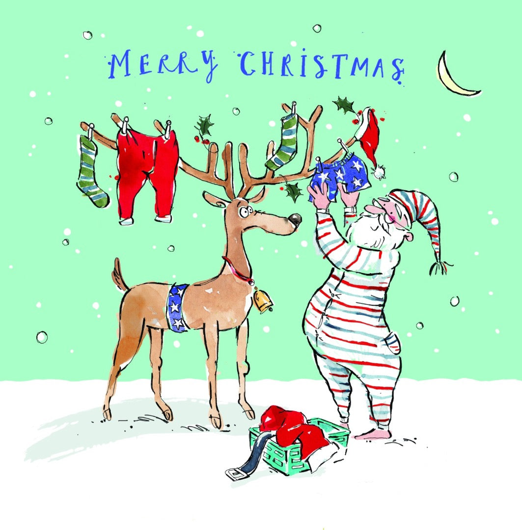 Ling Design Festive Illustrated Christmas Cards Box ? 20 Cards, 4 Assorted Designs