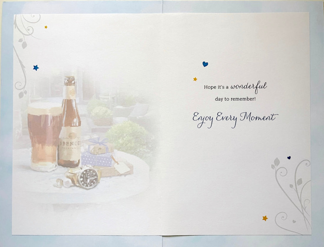 Here's to You On Your 50th Birthday Card Pub Drinks Beer and Gifts Art Milestone Age 50