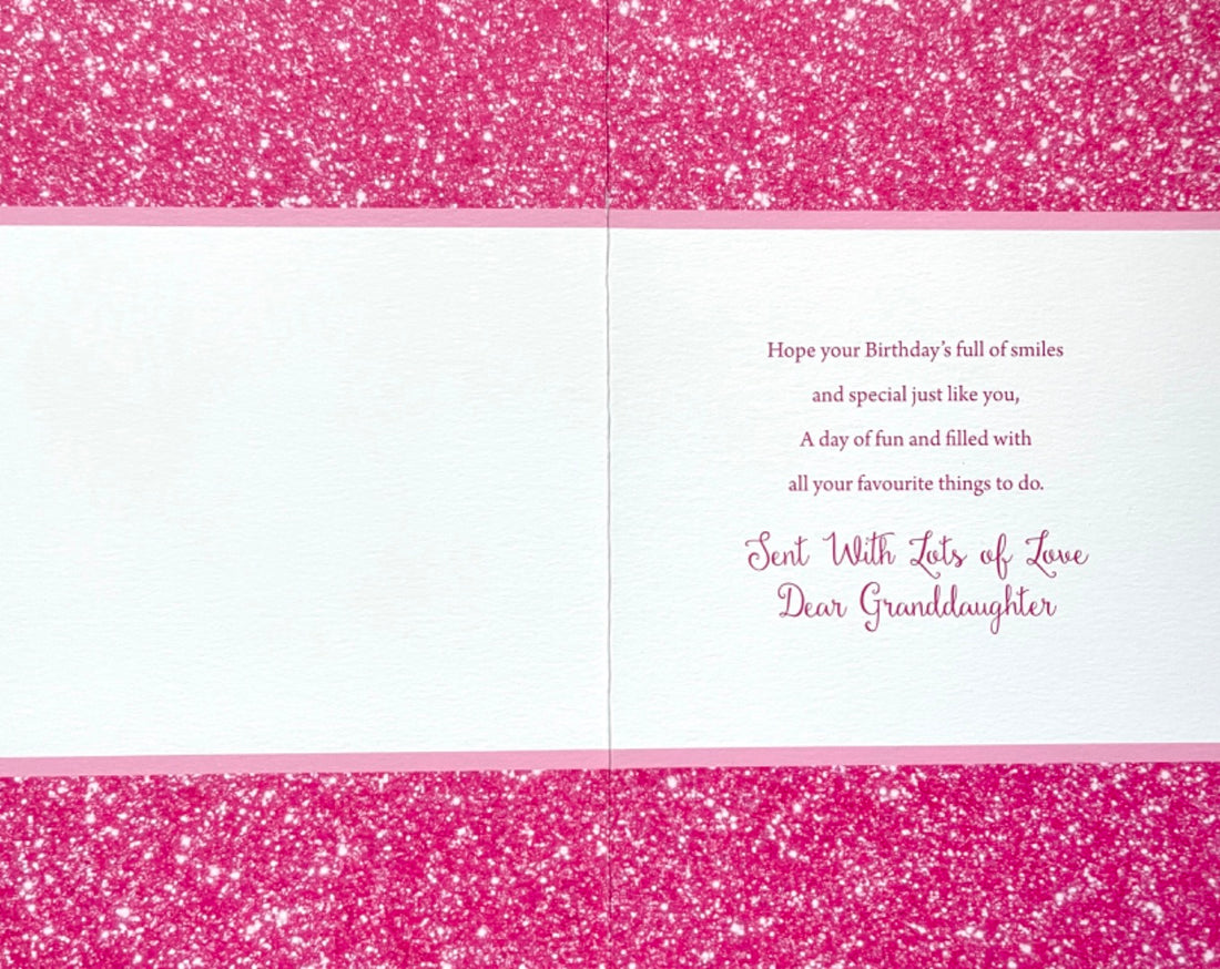 Lovely Granddaughter Happy Birthday Card with Love Shih Tzu Dog with Sunglasses