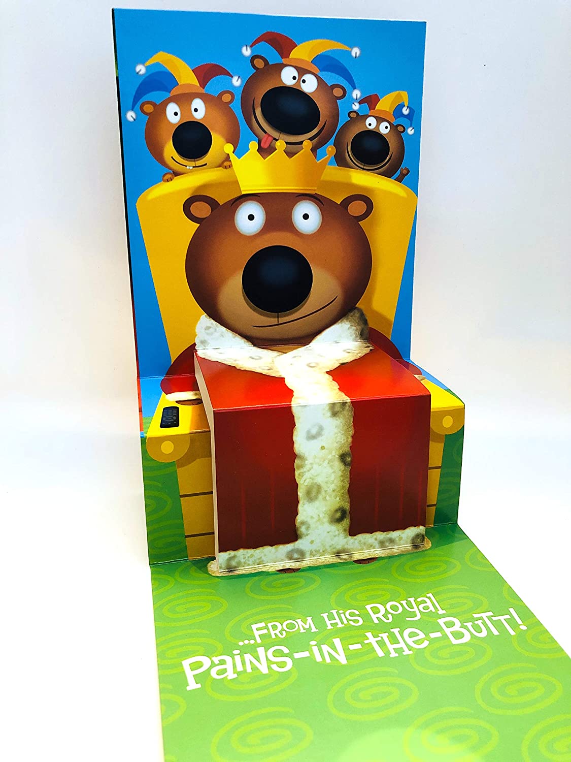 Happy Father's Day from All of Us to Our Dad The King of the House... Pop Up Foil Finish UK Greetings Card  