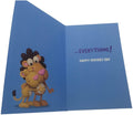 Cute Lion To My Stepdad Know What's Great About Having You Around?... Fun Father's Day Blue Foil UK Greetings Card 