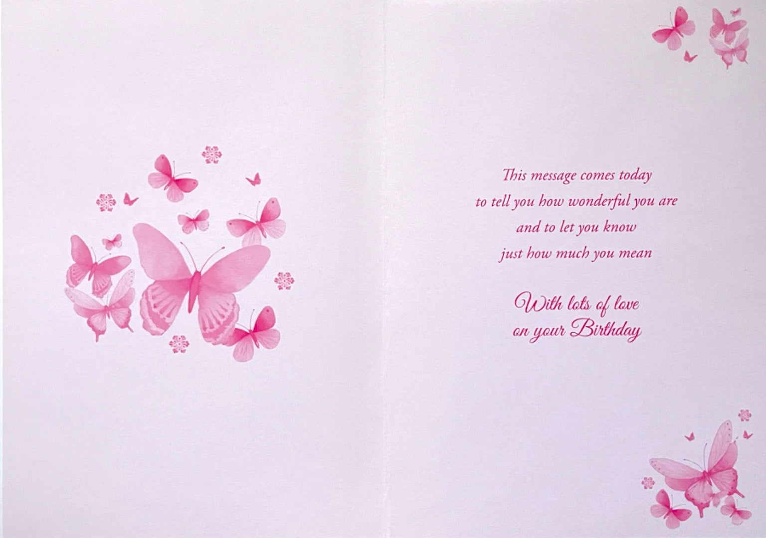 Special Granddaughter Birthday Card Beautiful Butterflies Art Glitter -  Pizazz