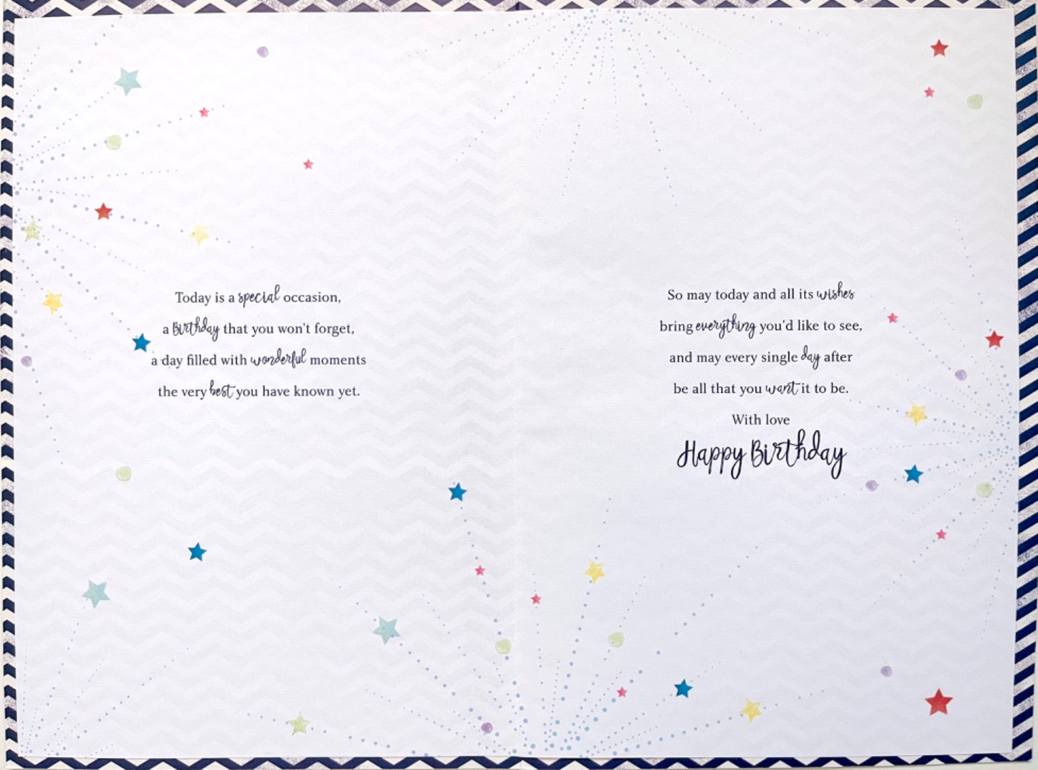 Son Happy 18th Birthday Card Lovely Verse Contemporary Copper Foil Design Age 18