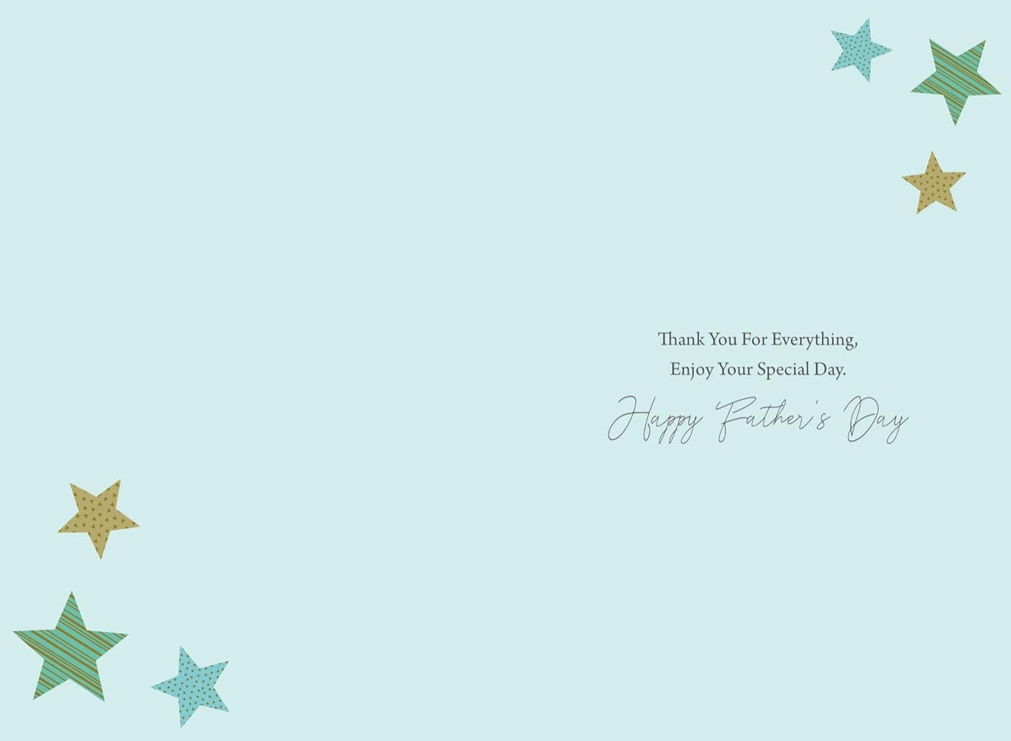 Dad You're A StarThank You For Everything Father's Day Card Stars and Stripes
