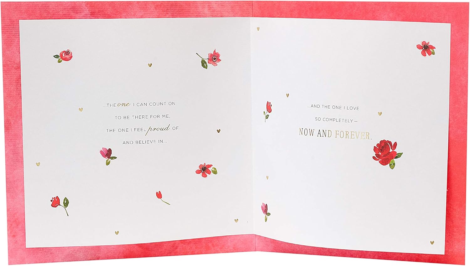 For The One I Love Now and Forever Valentine's Day Card Romantic Red Roses Art