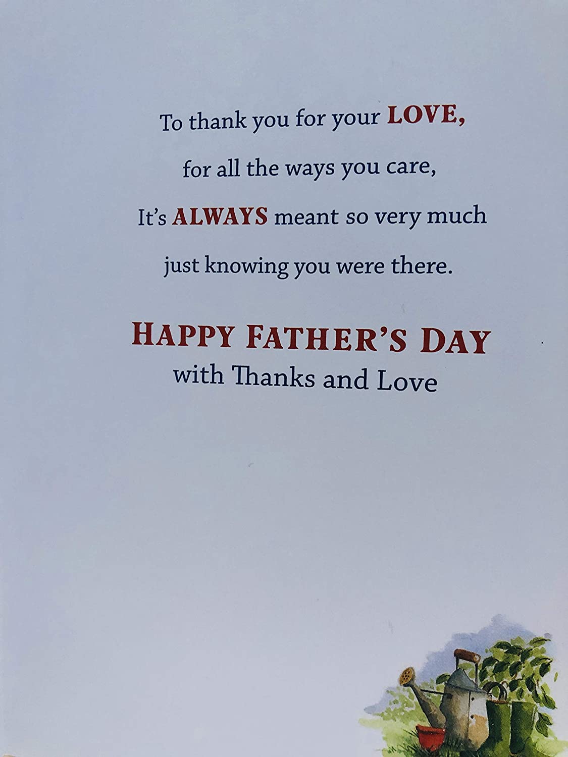 For A Wonderful Grandad on Father's Day with Thanks and Love Garden Shed & Deck Chair Lovely Foil Finish UK Greeting Card