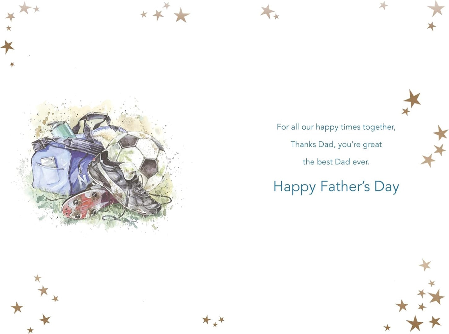To A Special Dad Amazing Father's Day Card Thanks Best Dad Ever Football Kit Art
