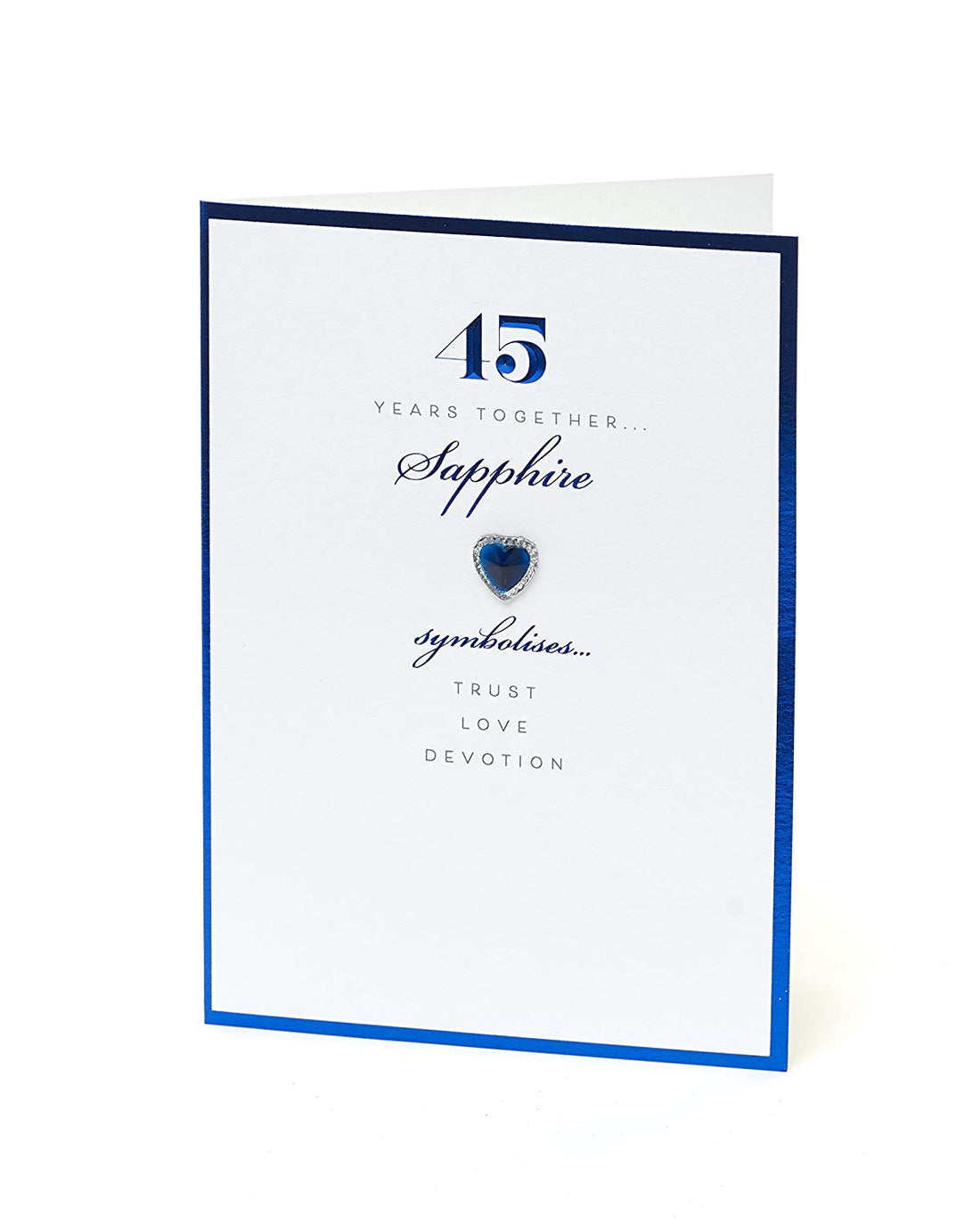 45th Sapphire Special Edition Anniversary UK Greetings Card