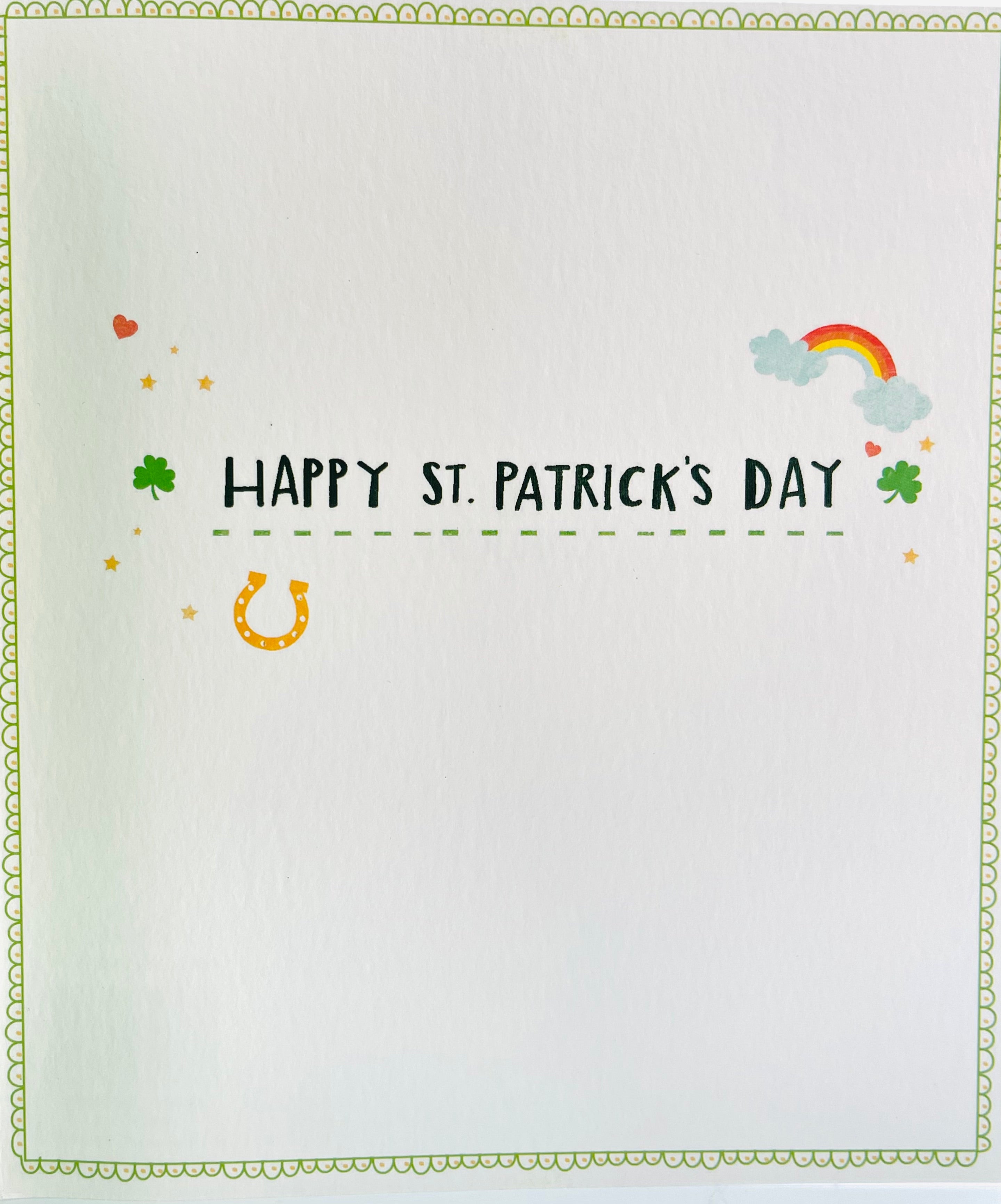 Party Till the Top of the Morning! St Patrick's Day Green Luck of the Irish Shamrock Festive Card from UK Greetings