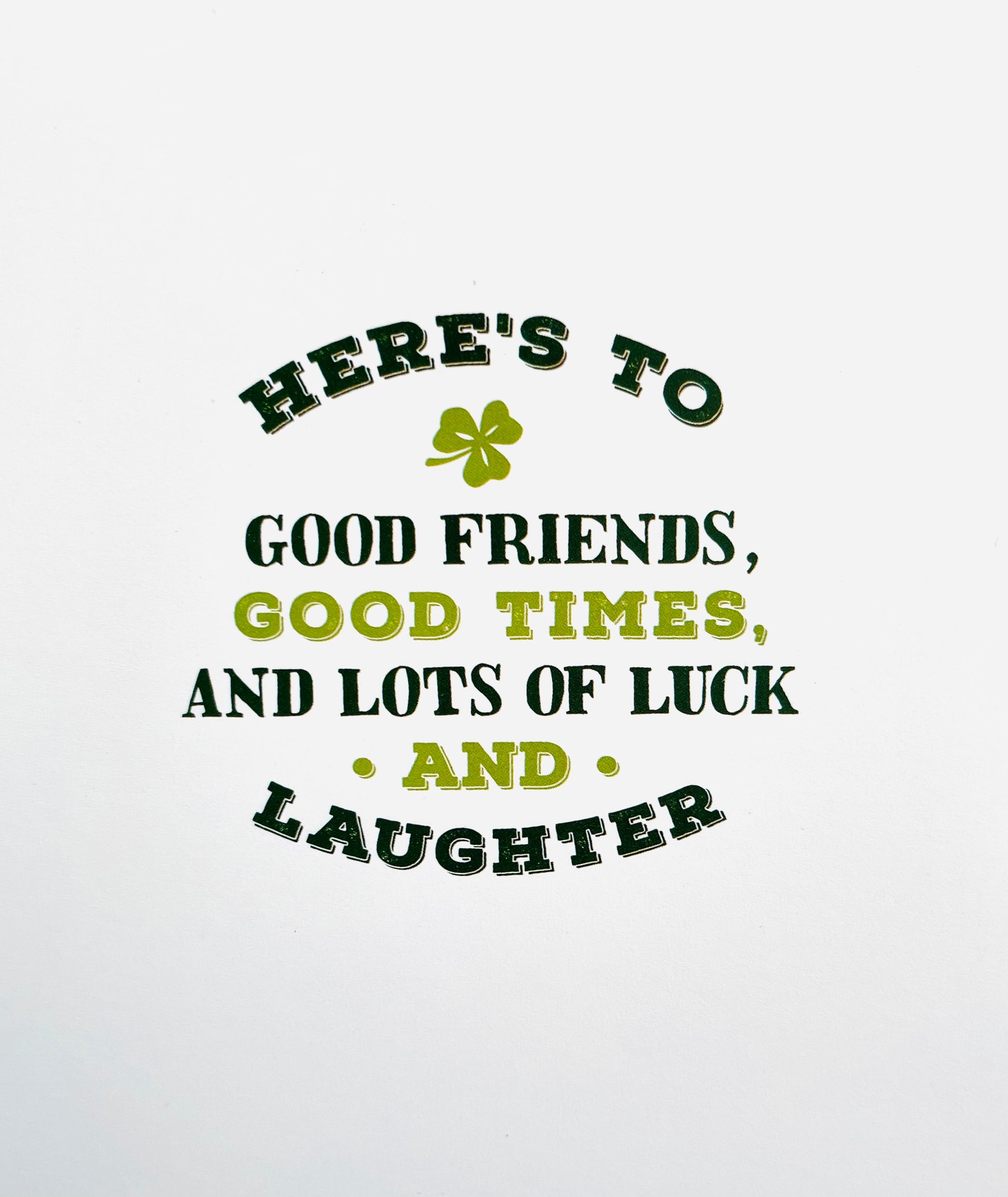 Its St Patrick's Day! Green, Black and Gold Luxury Festive Card from UK Greetings