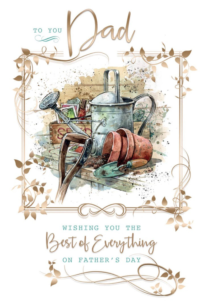 Best Of Everything Dad Happy Father's Day Card Thank You Verse - Gardening Shed Art