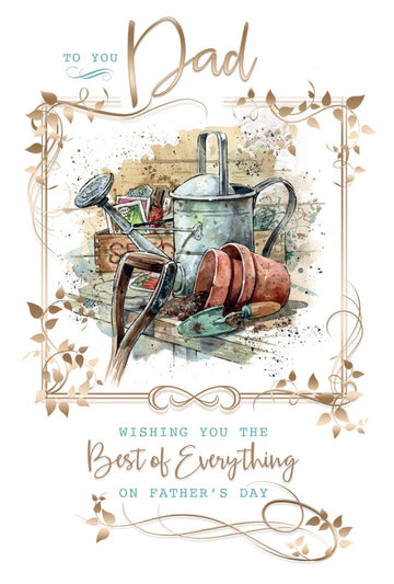 Best Of Everything Dad Happy Father's Day Card Thank You Verse - Gardening Shed Art
