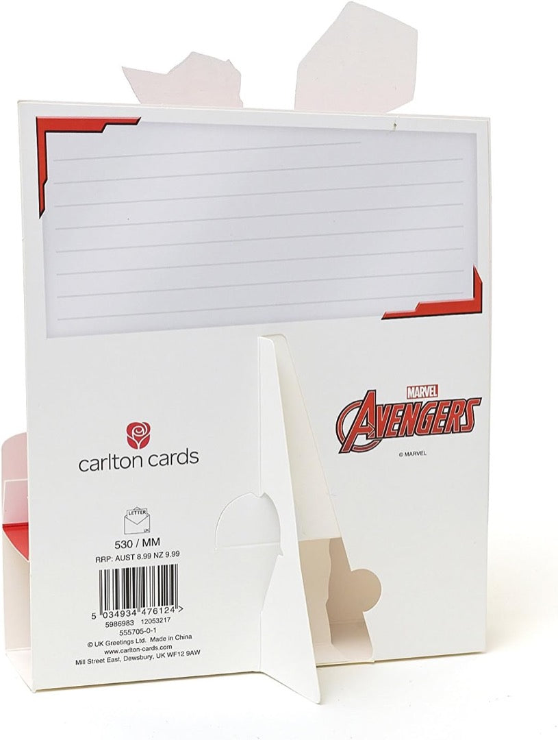 Thor Awesome Marvel Avengers Novelty Birthday Pop Out 3D Greeting Card