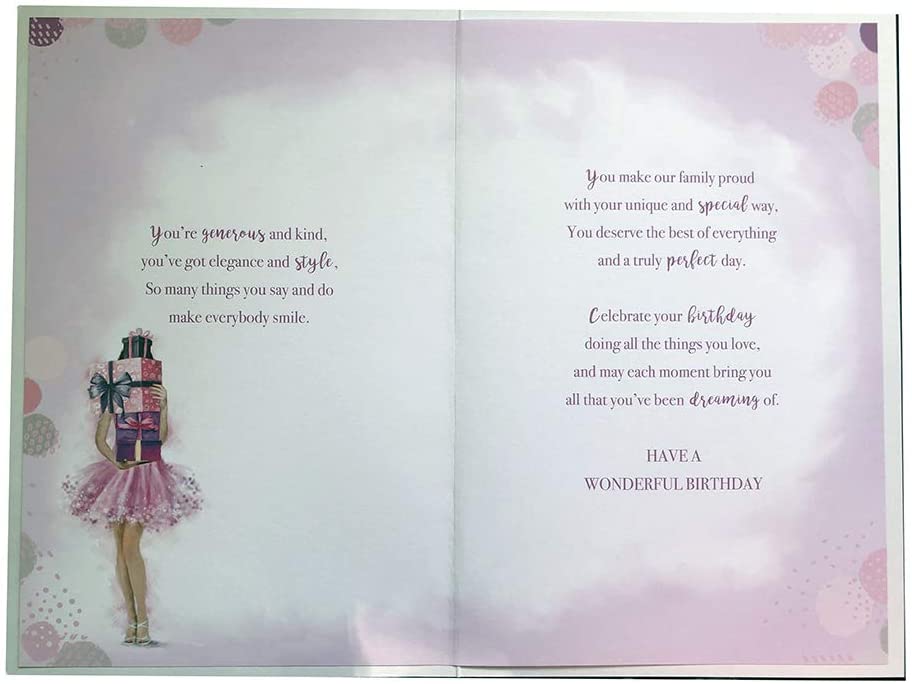 Granddaughter 16th 16 Today Presents Design Happy Birthday Card Lovely Verse