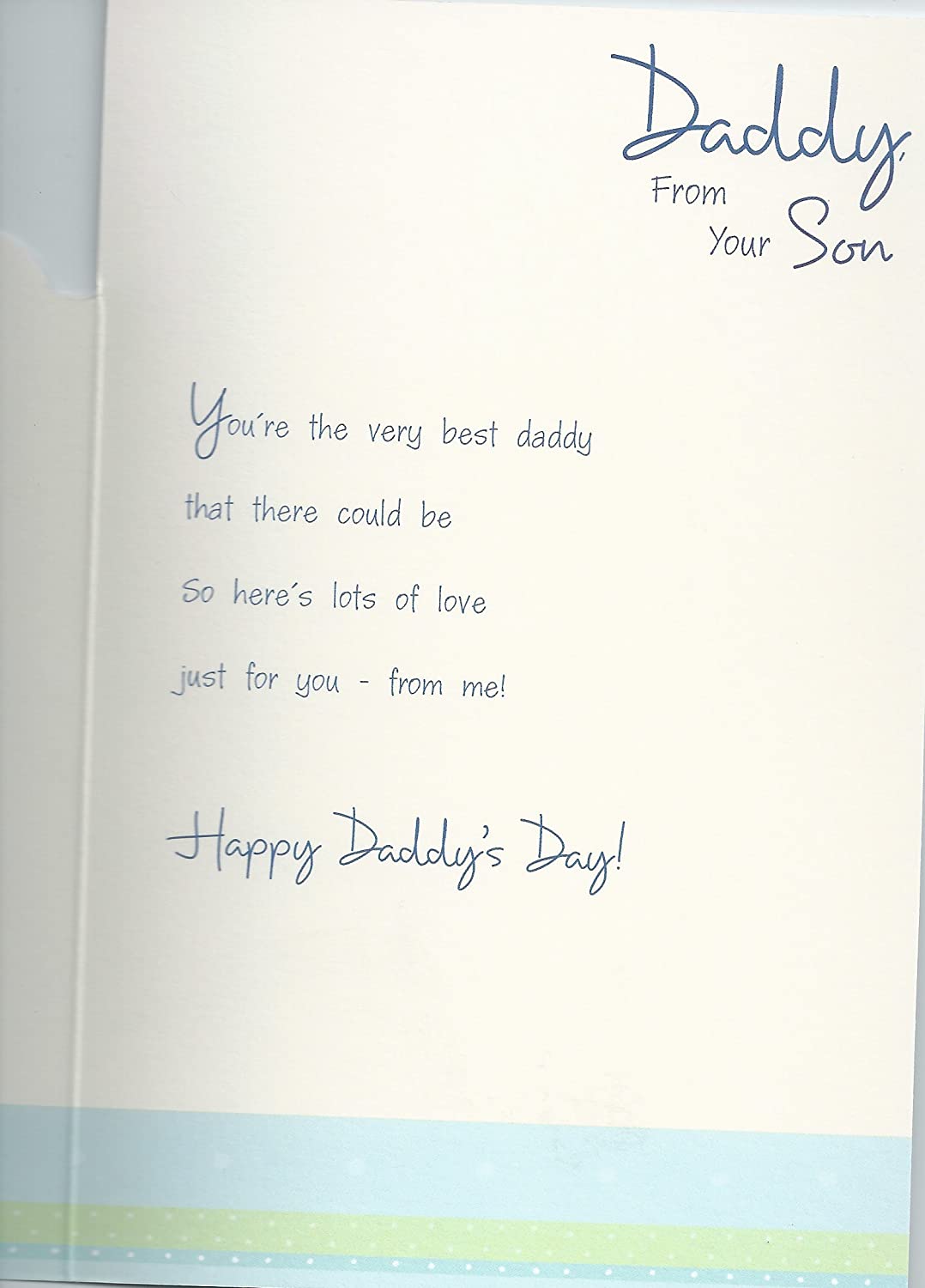 Daddy From Your Son Happy Father's Day Card Cute Elephants UK Greetings Card