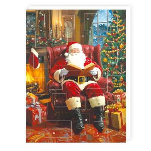 Santa Father Christmas Relaxing - 24 Doors Xmas Countdown Advent Calendar Gift