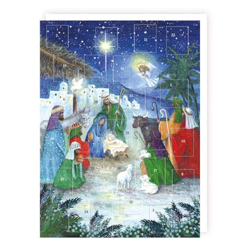 Nativity - 24 Door Artistic Religious Design Christmas Countdown Advent Calendar