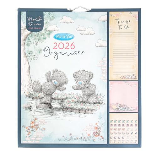 Official Me to You 2026 Household Planner Large Calendar Organiser Tatty Teddy Bear