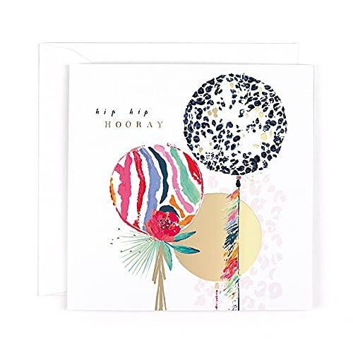 Hotchpotch Hip Hip Hooray Balloons Birthday Greetings Card