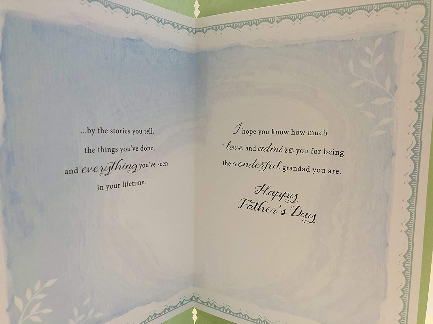 Grandad Happy Father's Day Greeting Card Pearl Finish Garden Greenhouse Art UK Greetings Card