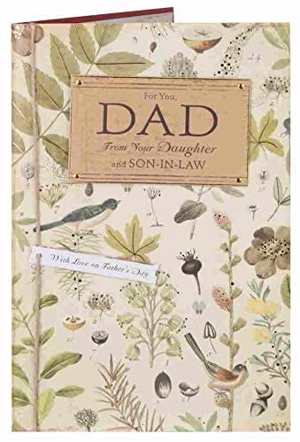 For You, Dad From Your Daughter and Son-In-Law With Love on Father's Day Beautiful Royal Horticultural Society UK Greetings Card 