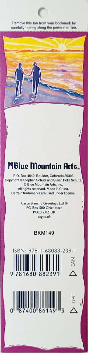 I Love You This Much Blue Mountain Arts Bookmark - Sentimental Reading Accessory and Gift Idea for Someone Special