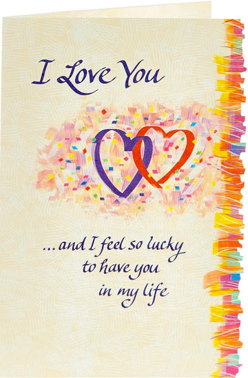 I Love You So Much Blue Mountain Arts 3-Fold Greeting Card with Heartfelt Verses