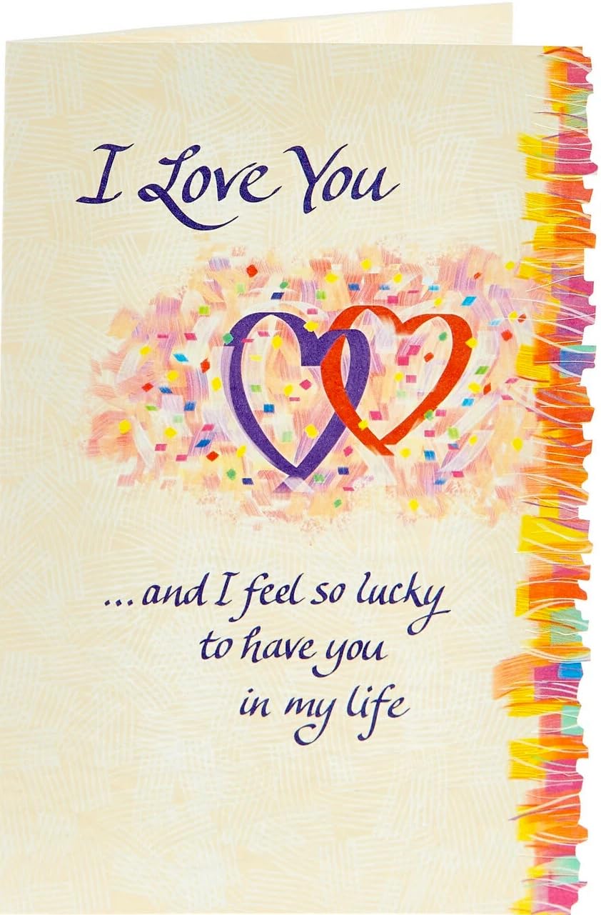 I Love You So Much Blue Mountain Arts 3-Fold Greeting Card with Heartfelt Verses