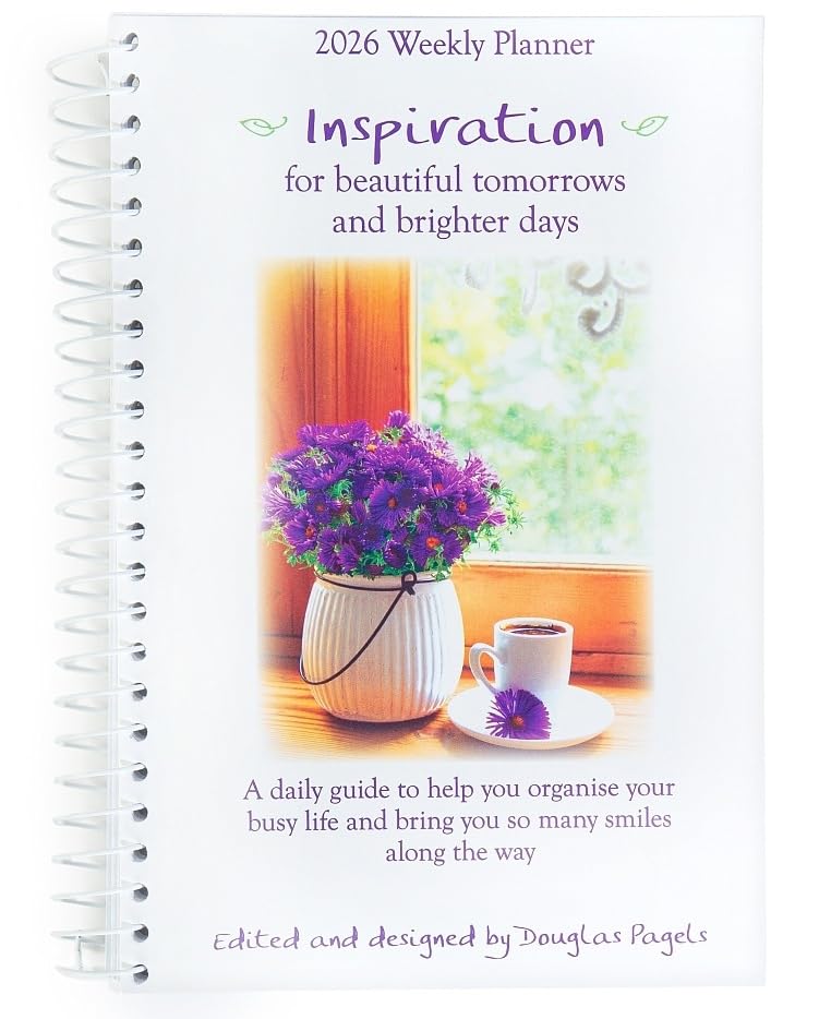 BMA 2026 Weekly Planner A5 Dairy - Inspiration for Beautiful Tomorrows and Brighter Days - A5 Spiral Bound Diary by Blue Mountain Arts Collection