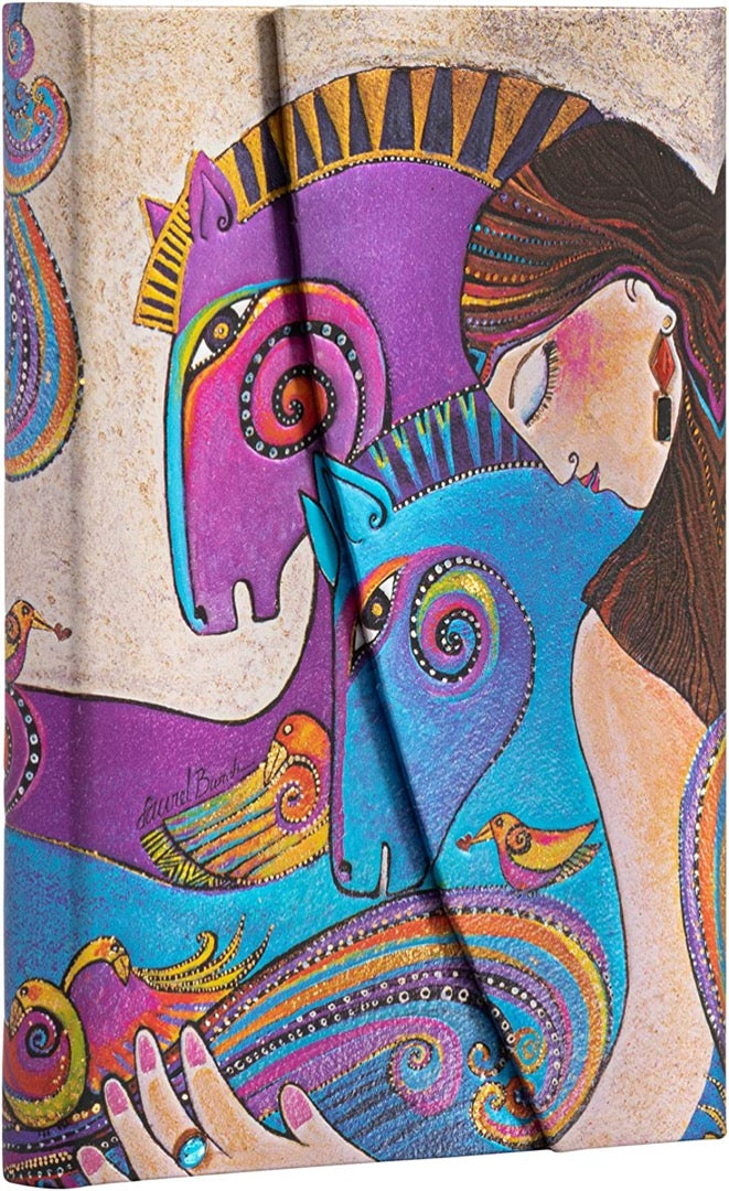 MYSTICAL HORSES Maria and Mares Mini Lined Hardcover Journal by Paperblanks (100 x 140mm)