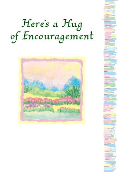 Heres A Hug of Encouragement Sentimental Poetry Blue Mountain Arts Greeting Card Keepsake for Any Occasion