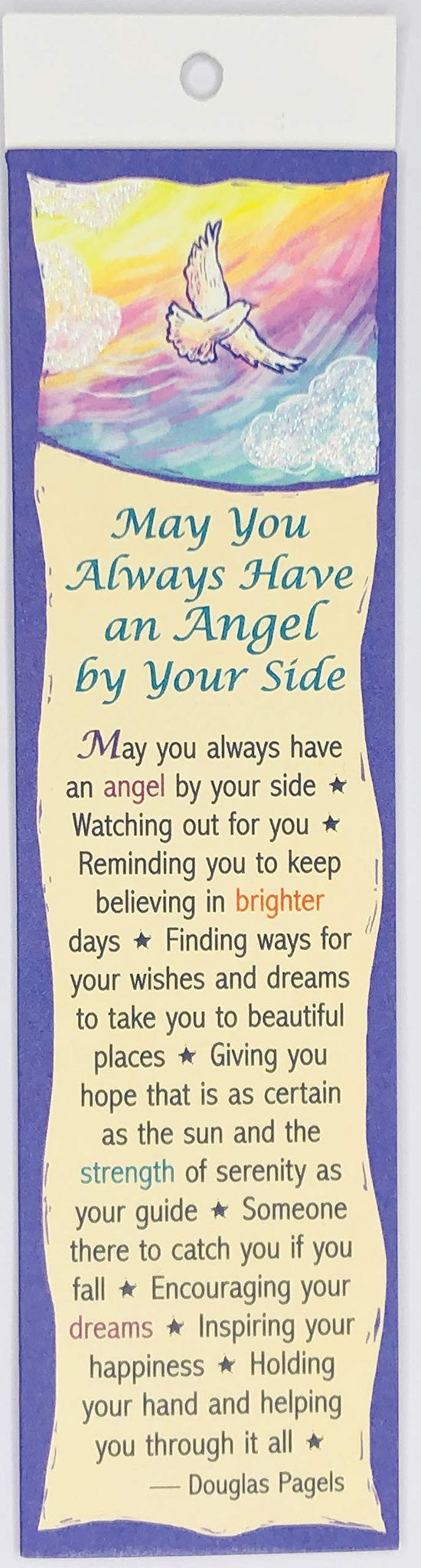 May You Always Have an Angel by Your Side by Douglas Pagels (BKM105) Bookmark - Blue Mountain Arts