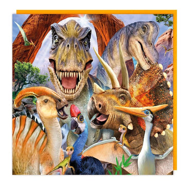 Jurassic Dinosaurs 3D Lenticular Illustrated Holographic Blank Greeting Card for any Occasion