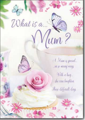 What is a Mum? - Heartfelt Greeting Card with Loving Words Verses for Any Occasion - Full Colour Insert by Cardigan Cards