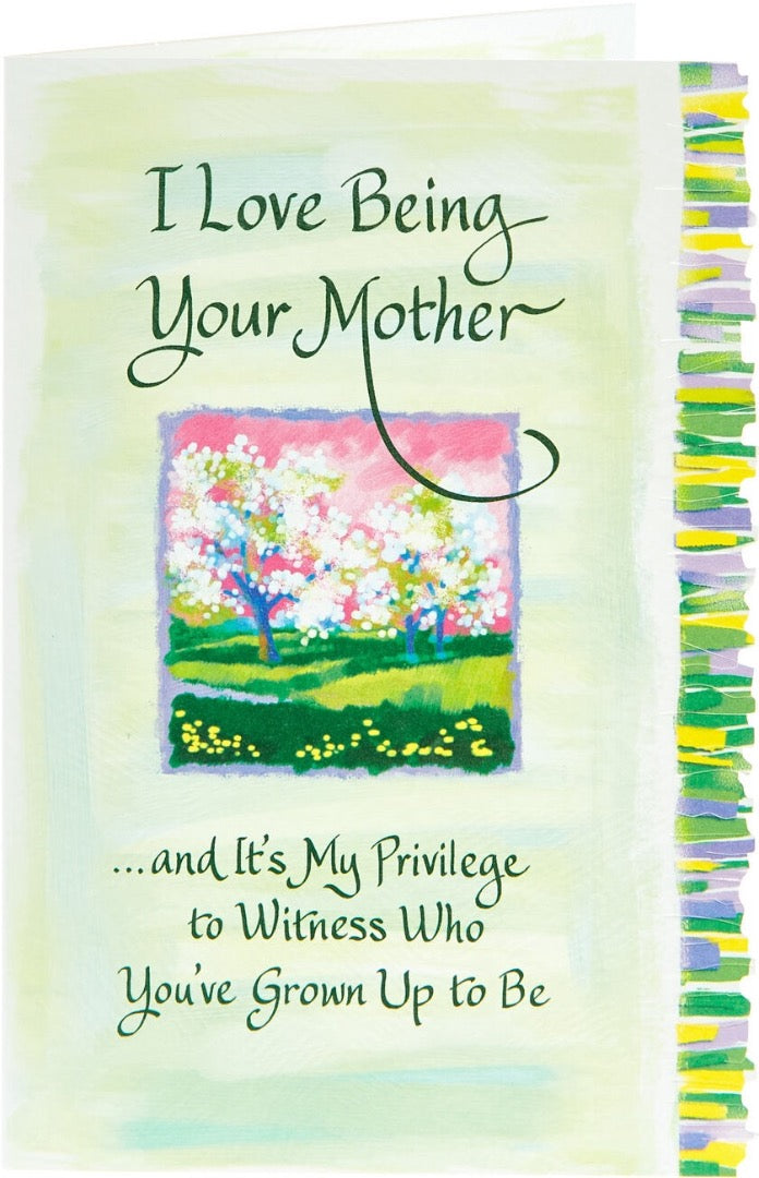 I Love Being Your Mother Sentimental Poetry Keepsake Greeting Card by Blue Mountain Arts