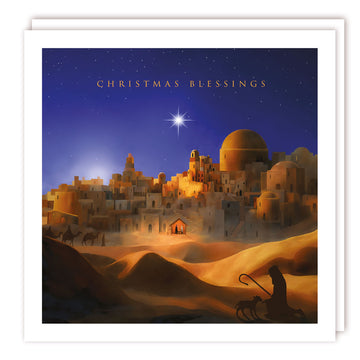 Blessings Over Bethlehem Religious Peace Premium Charity Christmas Cards 5 Pack