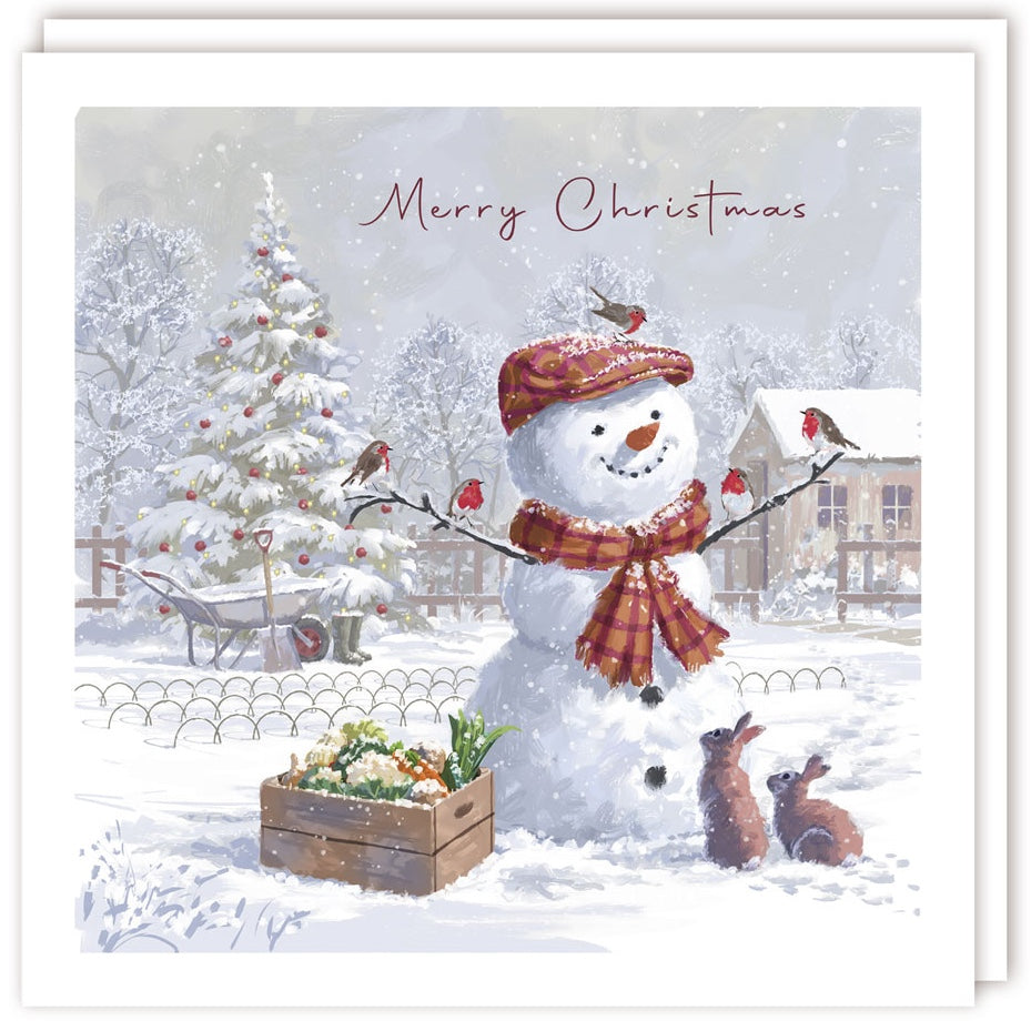 Popular Snowman and Friends Premium Charity Christmas & New Year Cards 5 Pack