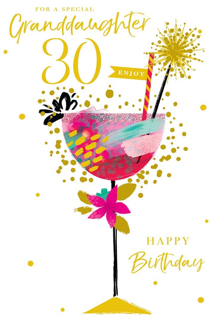 Special Granddaughter On Your 30th Birthday - Lovely Verse Special Greeting Card