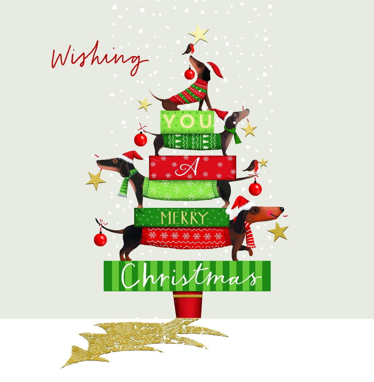 Ling Design Contemporary Art Festive Charity Christmas Cards - Pack of 6