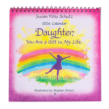 Daughter You Are A Gift Inspirational Blue Mountain Arts Gift Calendar for 2026 - with heartfelt illustrations, Poetry and Sentimental Verses by Suzy Polis Schutz and Stephen Schutz