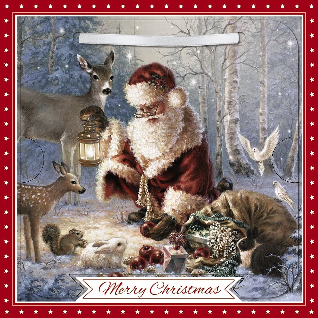 3D Lenticular Holographic Effect Classic Art Christmas Card +Detachabl Affinity Gifts 3D Lenticular Holographic Effect Classic Art Christmas Card +Detachabl Affinity Gifts